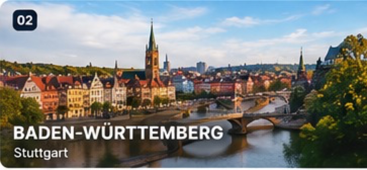 Baden-Württemberg city and riverside scenery
