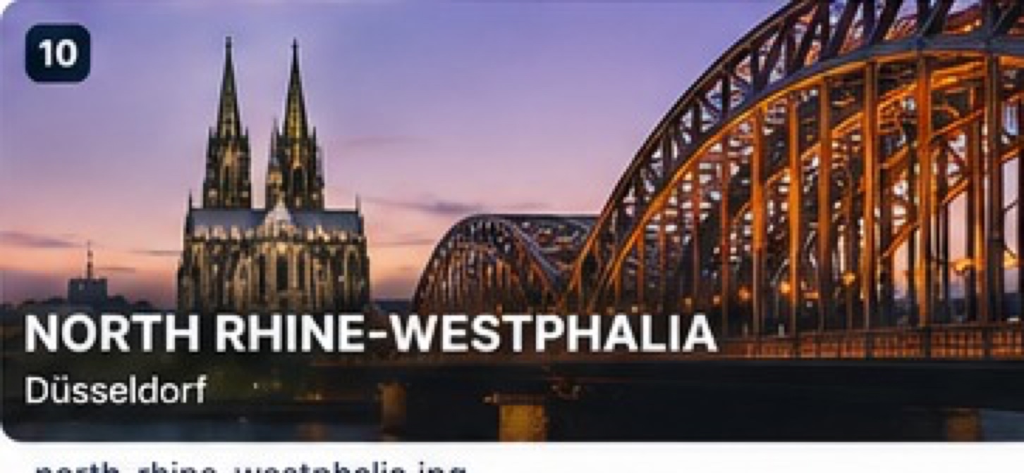 Cologne Cathedral and Rhine bridge in North Rhine-Westphalia