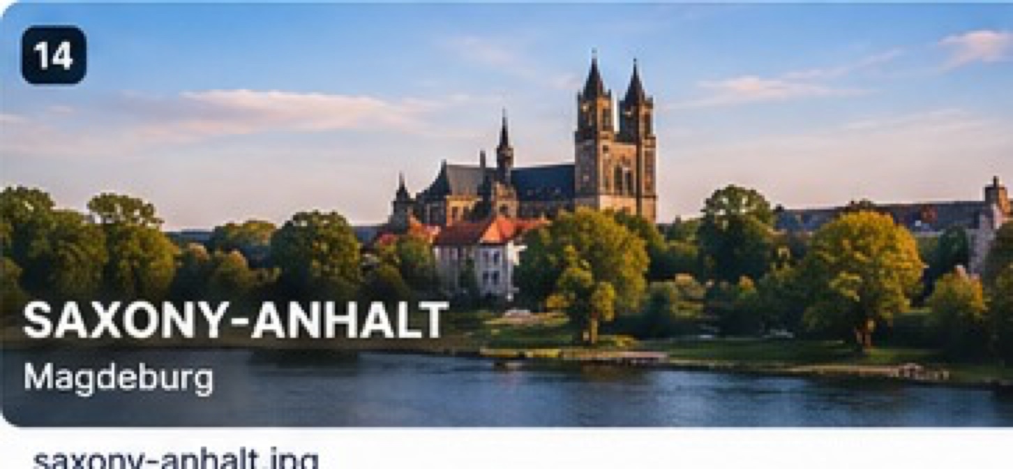 Magdeburg cathedral and river in Saxony-Anhalt