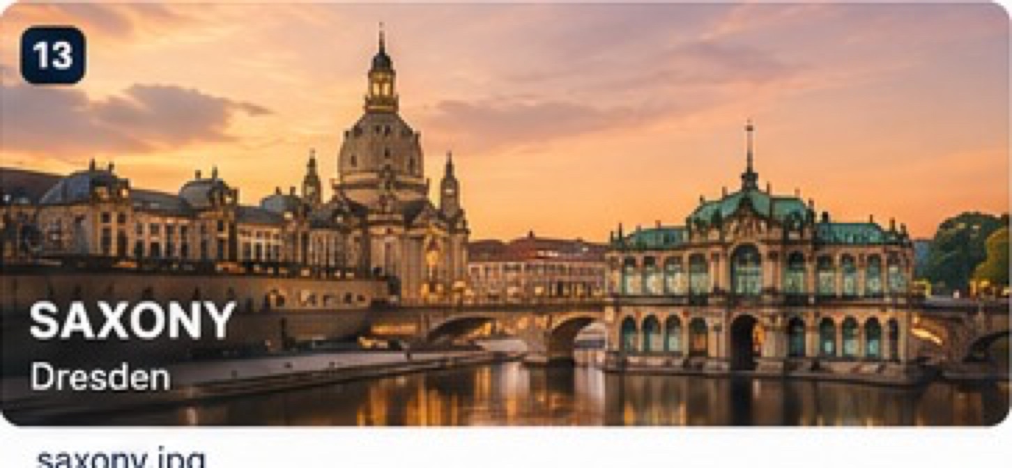 Historic Dresden cityscape in Saxony