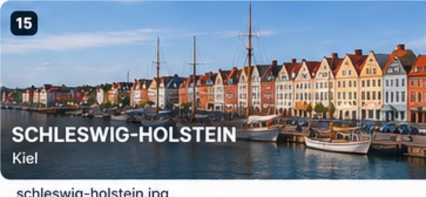 Harbor town in Schleswig-Holstein